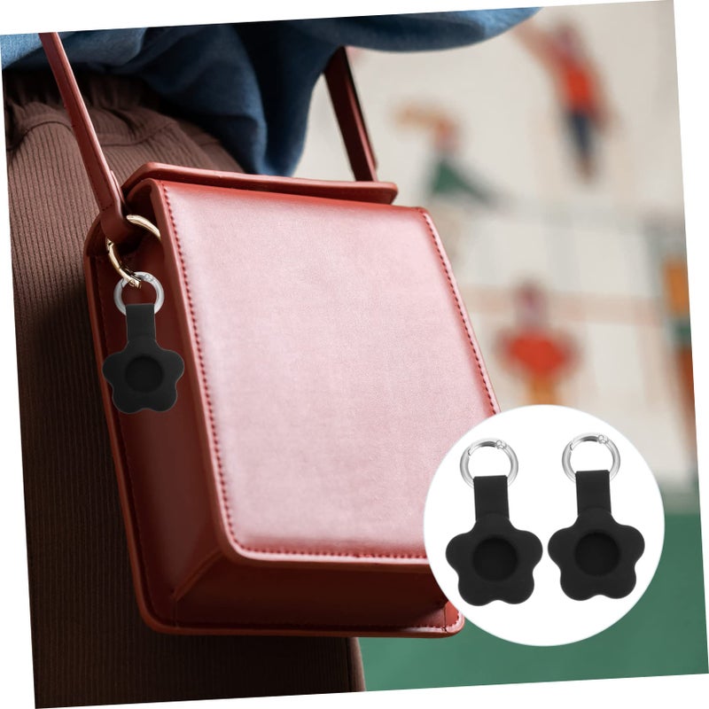 Silicone Keychain Case with Raised Rim for Luggage Keys and Dog Collar Tracking 2 Pack - Image 3