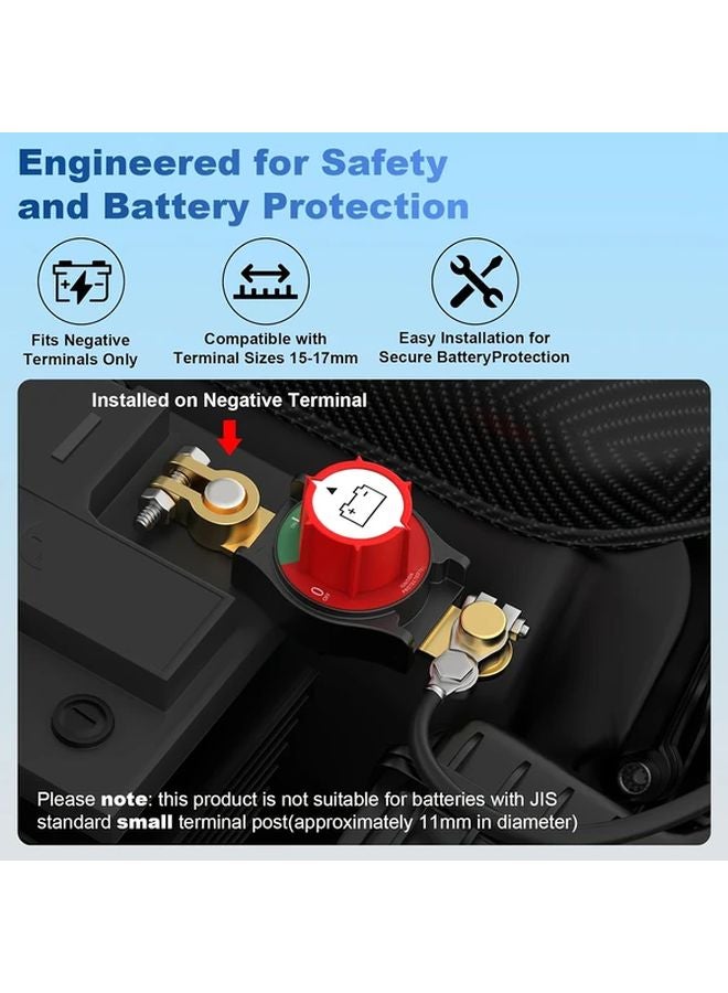 مفتاح فصل بطارية 1000 أمبير تيار مستمر للاستخدام الشاق، تشغيل وإيقاف يدوي للسيارات والشاحنات والقوارب - Image 5