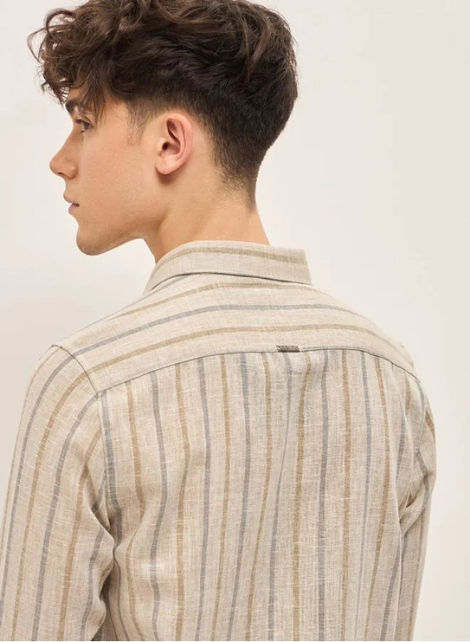 THE BEAR HOUSE Men's Shirt for Casual and Formal Wear | Classic Button-Down Style for Office, Daily Use, Travel, Events & All-Season Outfits | Versatile & Stylish Wardrobe Essential for Every Occasion