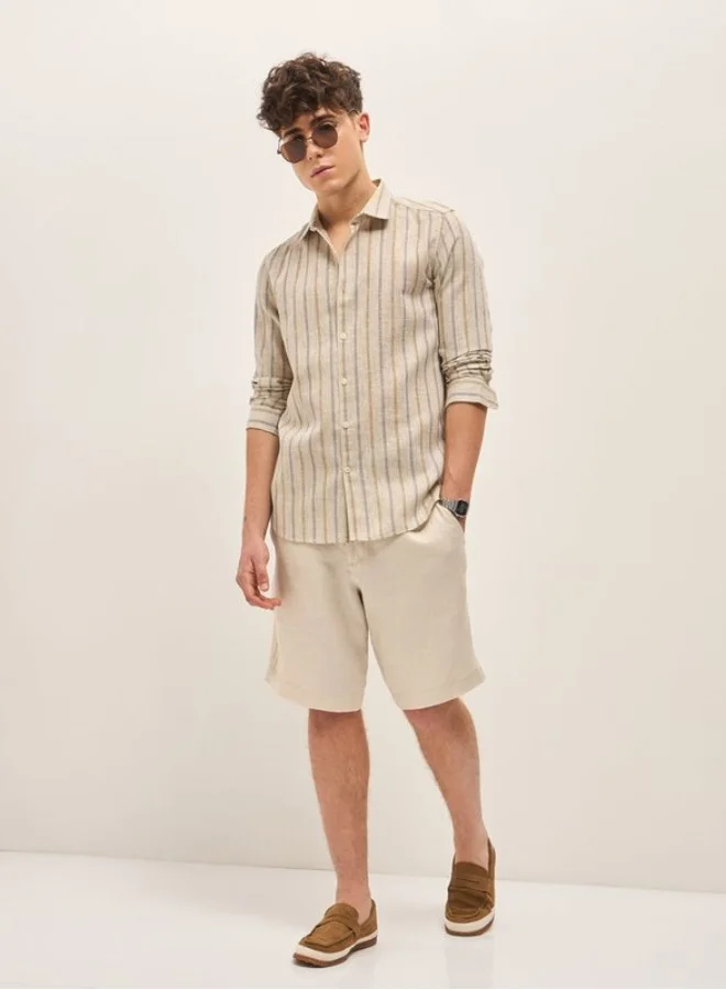 THE BEAR HOUSE Men's Shirt for Casual and Formal Wear | Classic Button-Down Style for Office, Daily Use, Travel, Events & All-Season Outfits | Versatile & Stylish Wardrobe Essential for Every Occasion