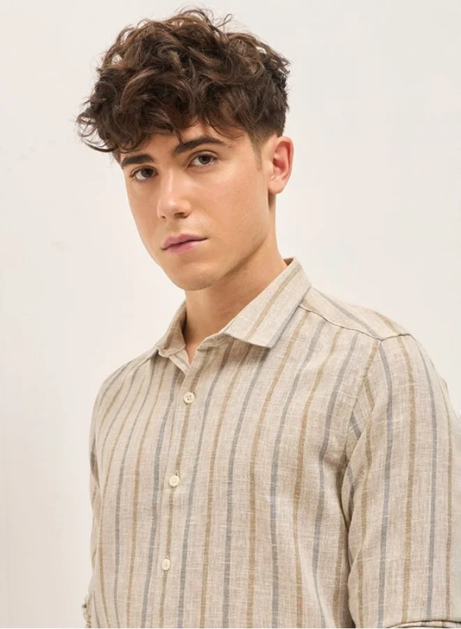 THE BEAR HOUSE Men's Shirt for Casual and Formal Wear | Classic Button-Down Style for Office, Daily Use, Travel, Events & All-Season Outfits | Versatile & Stylish Wardrobe Essential for Every Occasion