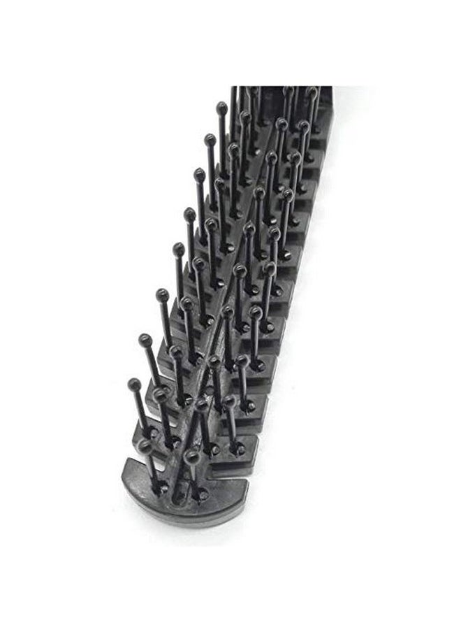 Aeyistry - Eyistry 3 Pcs Portable Travel Hair Comb Brush Foldable Massage Hair Comb Antistatic Hairdressing Tools Set(Black) - Image 1