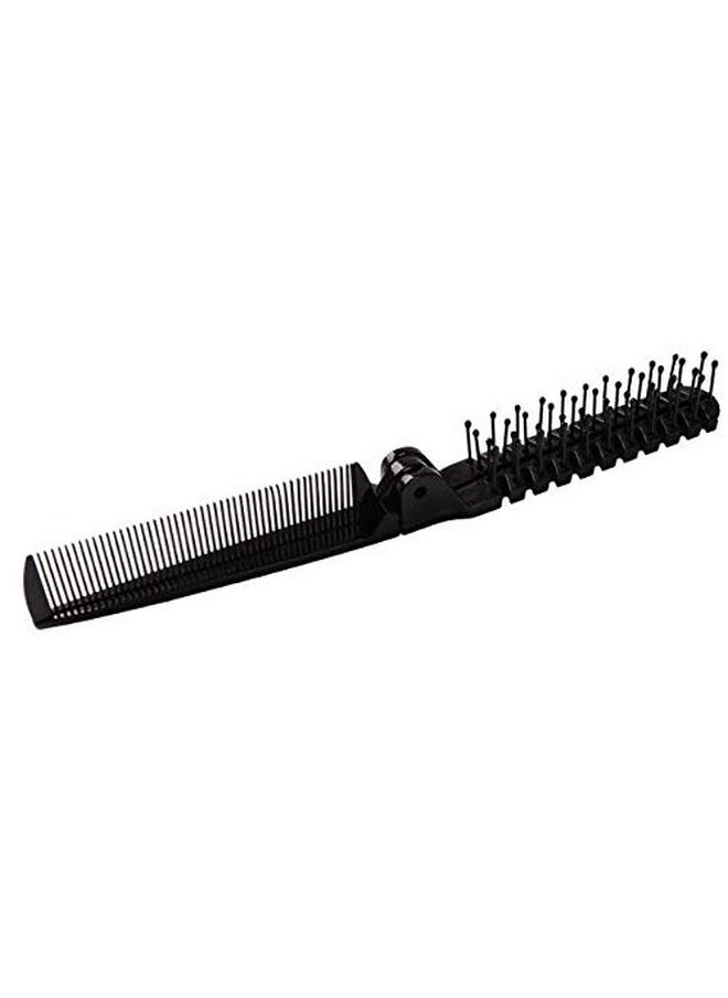 Aeyistry - Eyistry 3 Pcs Portable Travel Hair Comb Brush Foldable Massage Hair Comb Antistatic Hairdressing Tools Set(Black) - Image 1
