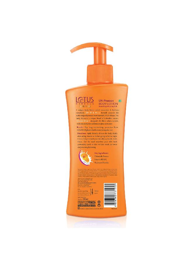 LOTUS HERBALS Safe Sun UV Protect Body Lotion SPF 25 PA+++ Calendula Normal to Dry skin 250mlWhite  - Image 3
