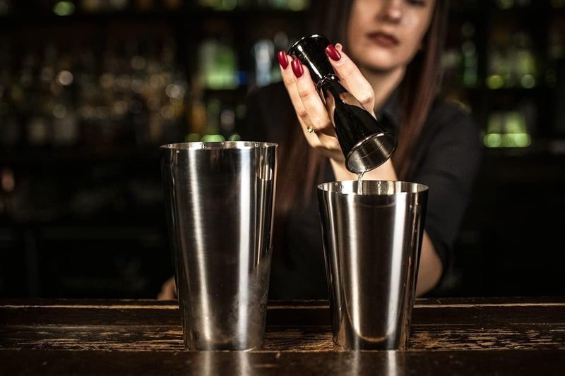 B BARIANTTE BARIANTTE Cocktail Jigger for Bartending, 2 oz 1 oz Japanese Measuring Shot Glass - Black - Image 5