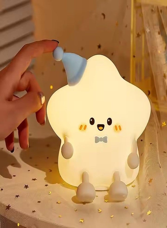 Blackzone Cute Night Light for Kids, Nursery | Silicone Night Light, LED Lamp, Room Decor, Gifts for Toddler Children Teenage Girls Valentine's Day (Star Shape Night Light) - Image 3