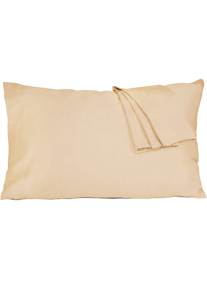 Master Home Textile Cotton Pillowcases- Breathable, Easy to Wash, Standard Size 50 x 75cm, Set of 2 Pack, with Envelope Closure  - Image 1
