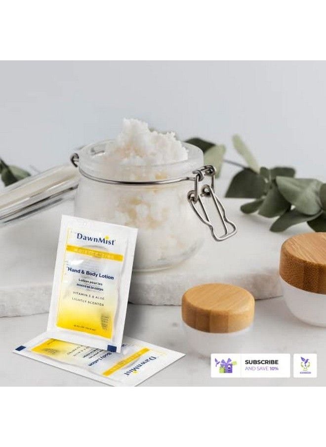 dukal - Moisturizing Lotion Pack Of 100 Hand And Body Lotion Mild Coconut Fragrance Contains Aloe And Vitamin E Alcoholfree Formula Moisture Loss Prevention 035 Oz Singleuse Packet - Image 1