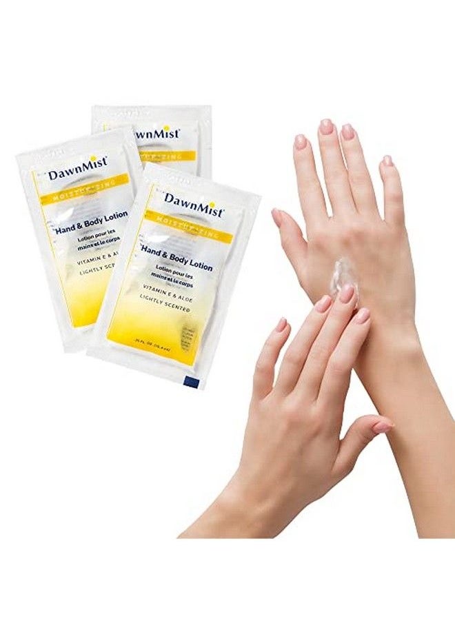 dukal - Moisturizing Lotion Pack Of 100 Hand And Body Lotion Mild Coconut Fragrance Contains Aloe And Vitamin E Alcoholfree Formula Moisture Loss Prevention 035 Oz Singleuse Packet - Image 1