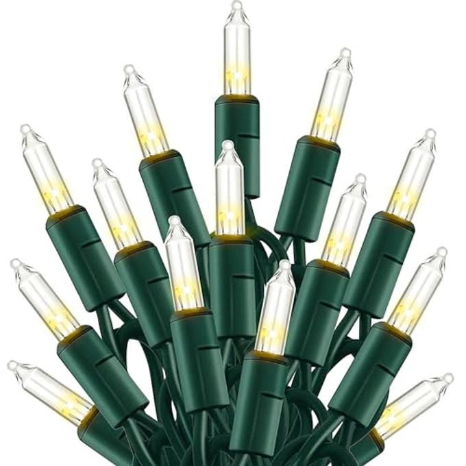 TW SHINE Warm White Christmas Lights Outdoor, 20FT 100 Count Incandescent Christmas Light Indoor, Waterproof Christmas Tree String Lights for Xmas Decorations - Image 4
