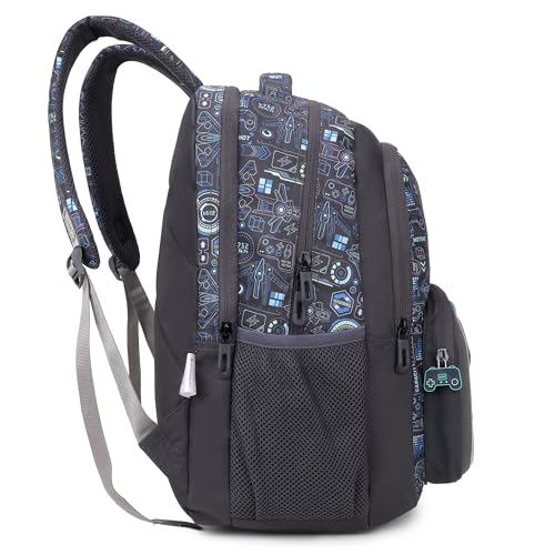 HOT SHOT BAG GAMER_1446|3D EMBOSSED DESGIN|SCHOOL BAG|TUTUION|KIDS & CHILDRENS BACKPACK|WATER RESISTANT|18 INCH|FOR BOYS & GIRLS|32 LITERS BACKPACK - Image 5