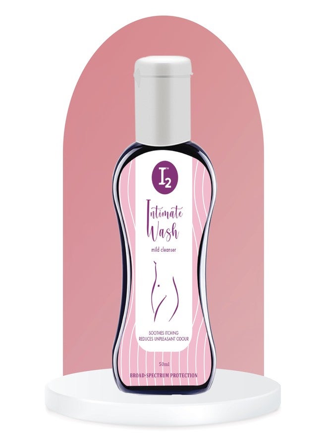 I2cure I2 Intimate Wash for Germ and Odour Protection | Daily Hygiene Intimate Wash | Prevents Dryness, Itchiness and Irritation | 50 ml (Pack of 1 - Image 1