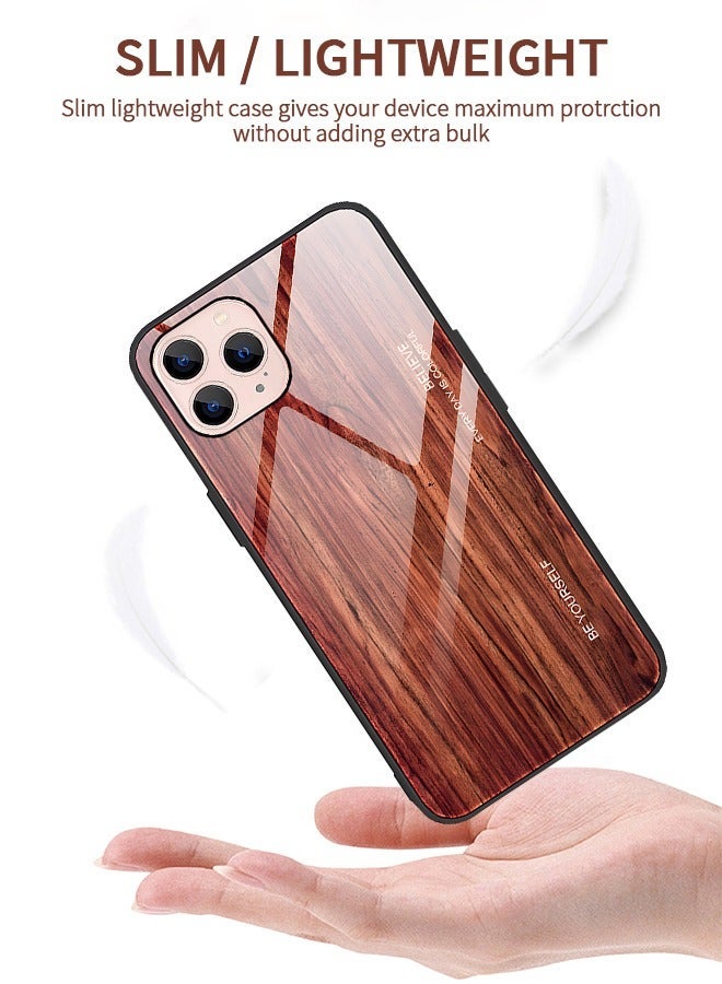 GROIC IPhone 14 Pro Case 6.1 Inch,Wood Grain Plexiglass Case,Fashion Cute Pattern Design Cover,Shockproof Anti-Scratch Protection for - Image 4