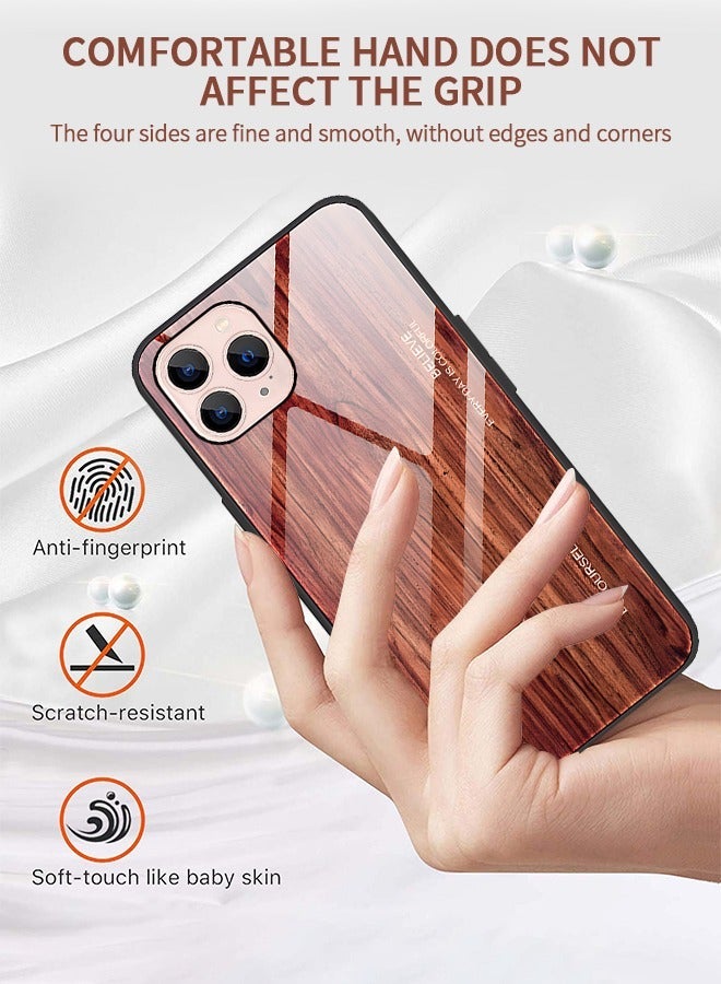 GROIC IPhone 14 Pro Case 6.1 Inch,Wood Grain Plexiglass Case,Fashion Cute Pattern Design Cover,Shockproof Anti-Scratch Protection for - Image 2