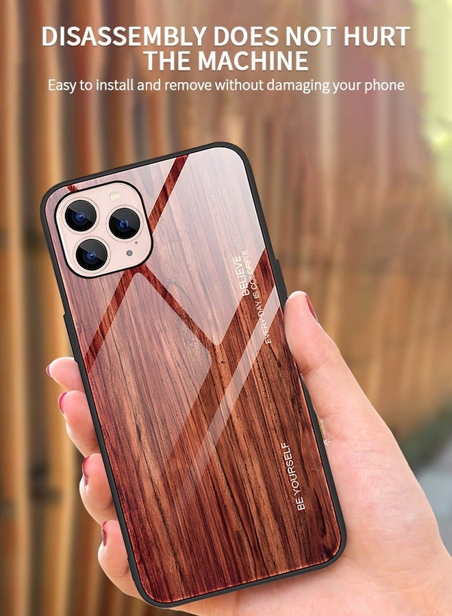 GROIC IPhone 14 Pro Case 6.1 Inch,Wood Grain Plexiglass Case,Fashion Cute Pattern Design Cover,Shockproof Anti-Scratch Protection for - Image 3
