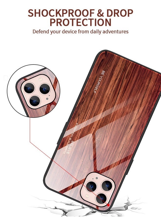 GROIC IPhone 14 Pro Case 6.1 Inch,Wood Grain Plexiglass Case,Fashion Cute Pattern Design Cover,Shockproof Anti-Scratch Protection for - Image 5
