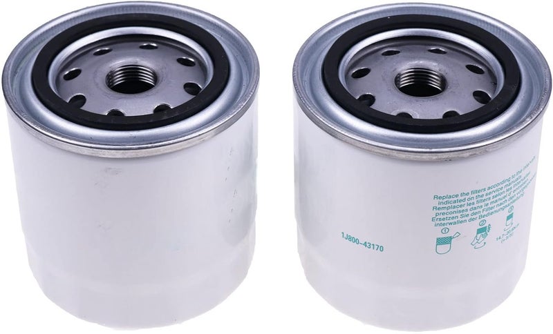 DVPARTS فلتر وقود DVPARTS 2X 1J800-43170 1J800-43172 لمحركات كوبوتا - Image 1