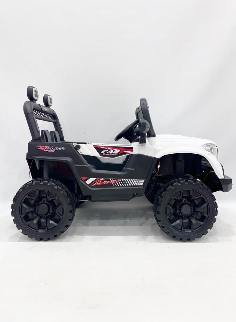 ضحكة  سيارة جيب كهربائية ركوب للأطفال ريموت كنترول – قيادة المغامرين الصغار تبدأ من هنا - Image 5