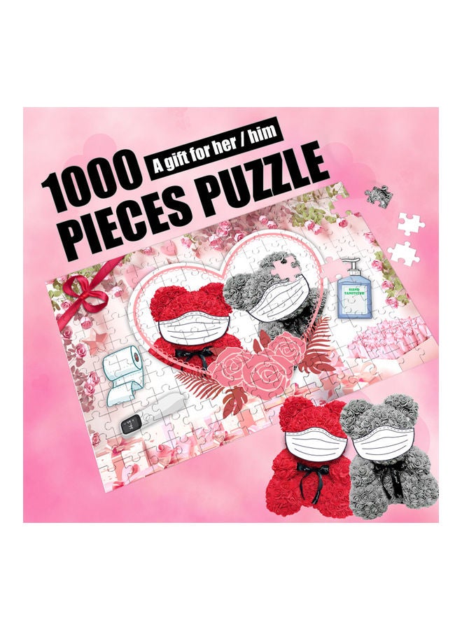 أحجية قطع تركيب الصور بتصميم دب بنمط رسوم كرتونية مكونة من 1000 قطعة - Image 3