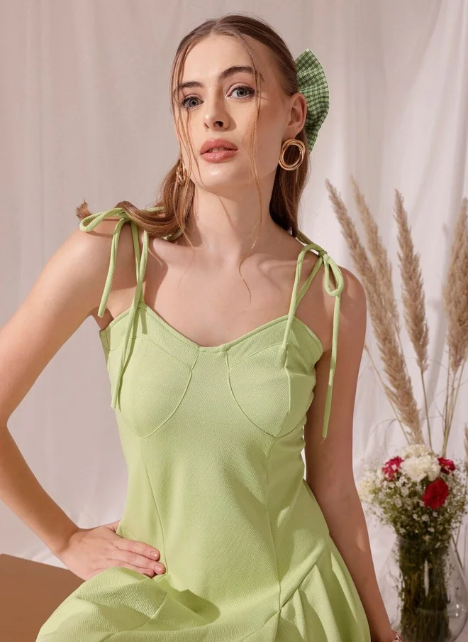 STREET 9 Fit & Flare Dress for Women in Green