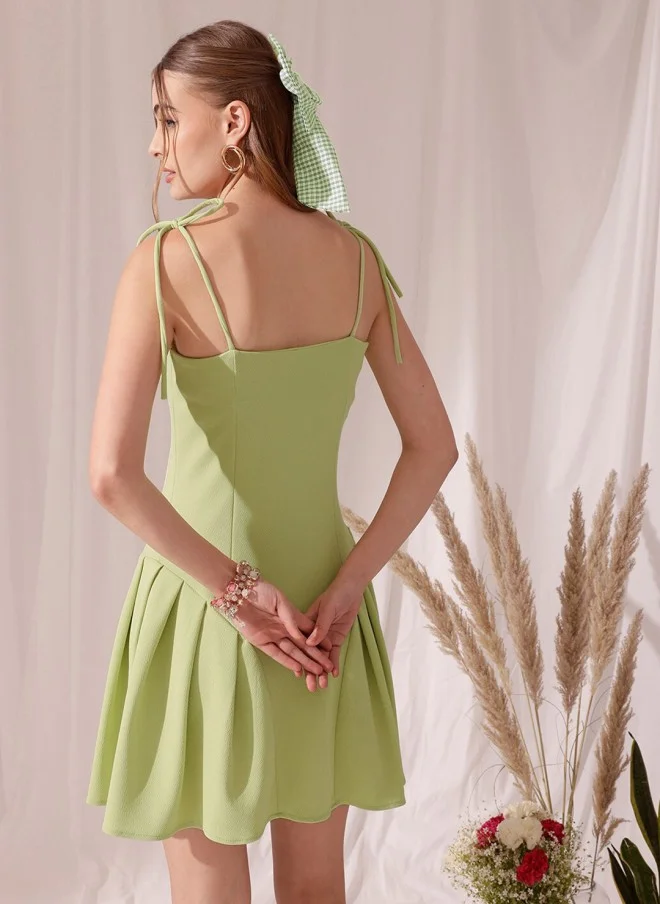 STREET 9 Fit & Flare Dress for Women in Green
