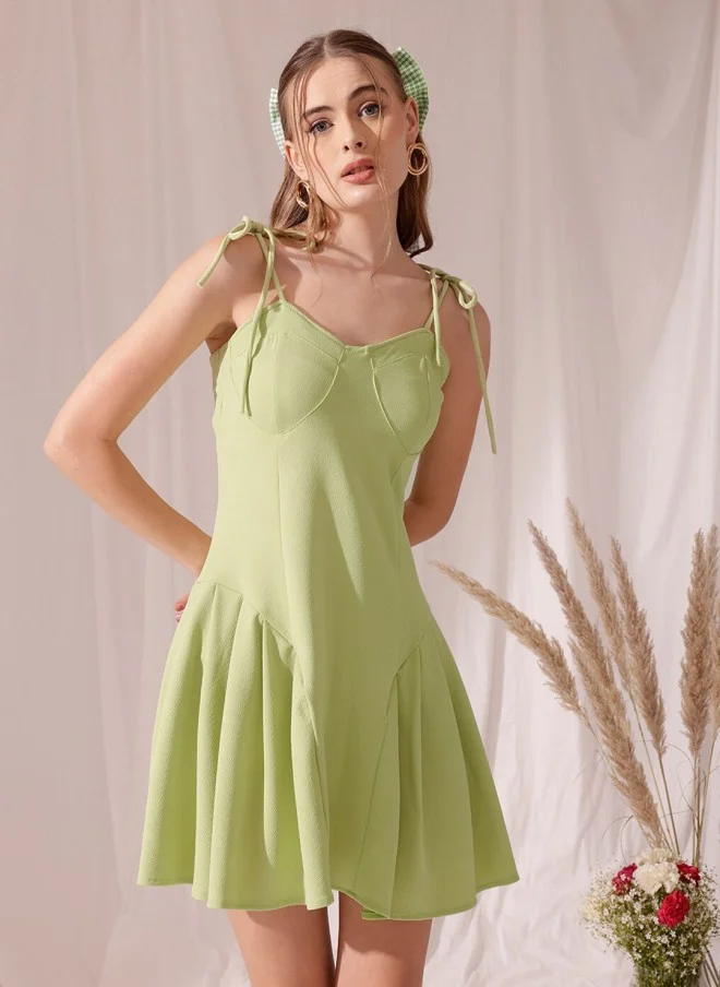STREET 9 Fit & Flare Dress for Women in Green