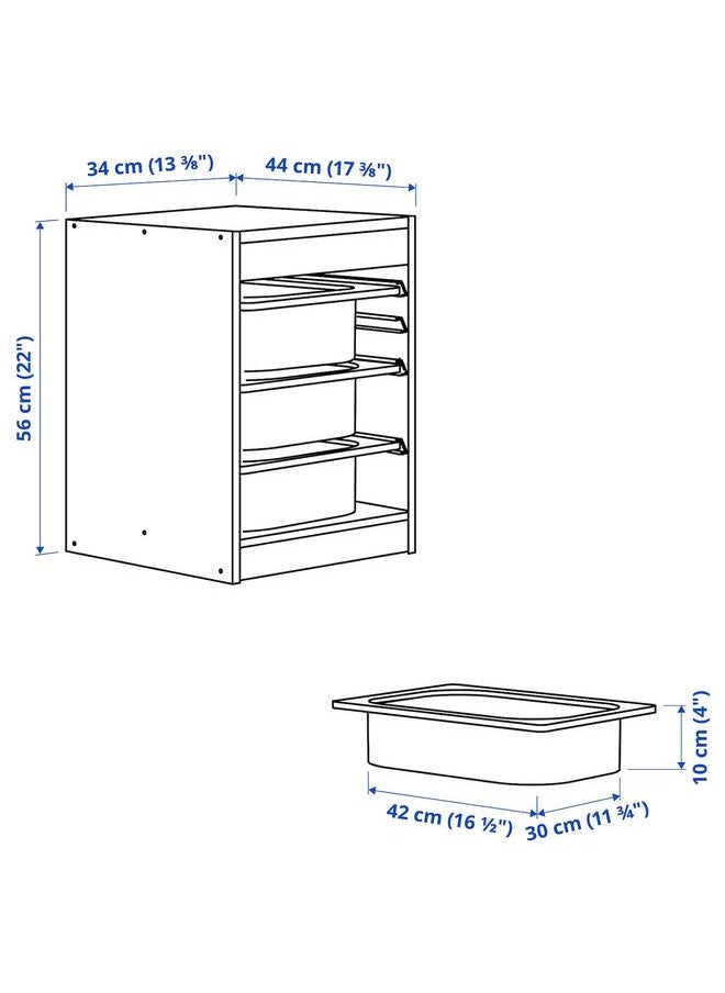 Zaboon Storage combination, white/white, 34x44x56 cm 
