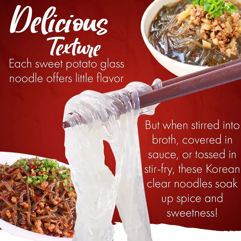 Fusion Select Sweet Potato Glass Noodles - 4 Packs of Gluten-Free, Vegan, Low-Calorie Noodles for Stir-Fry and Hot Pot - Image 5