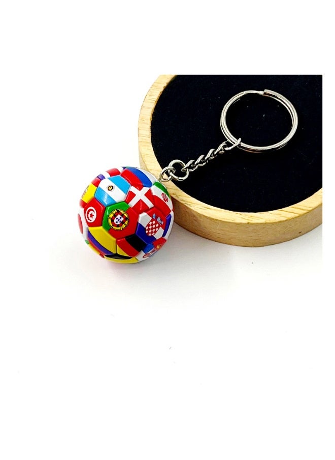 Generic AC Milan/Barcelona/Real Madrid Soccer Model Keychain Accessory Pendant Bag Chain Car Keychain Creative Gift for Unisex 