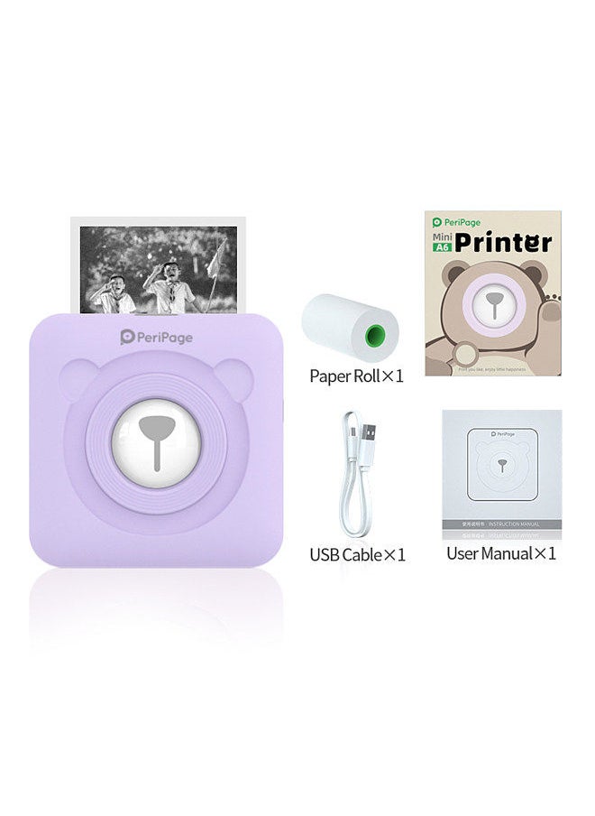 PeriPage - Mini Pocket All-in-One Thermal Printer Wireless BT Picture Photo Label Memo Receipt Paper Printer AR Photo Function with USB Cable Support for Android iOS Smartphone Windows - Image 1