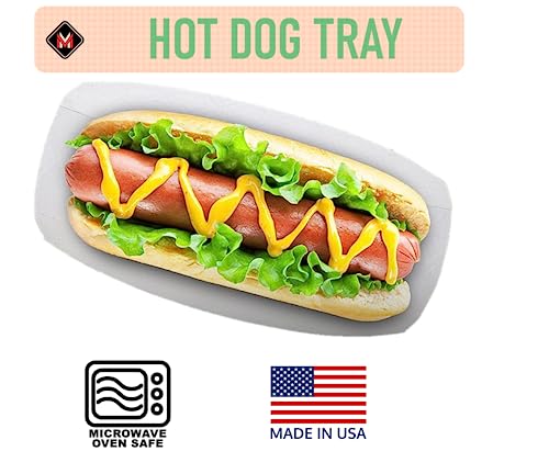 Mr. Miracle Mr Miracle 7 Inch Paper Hot Dog Tray in Red White Pattern. Pack of 100. Disposable, Recyclable and Fully Biodegradable. Made in USA - Image 4