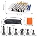 WodGod 3 or 4 Player Chess Board Game Set64 Pieces Colorful ChessChess Game for Team with a Leather Game Mat - Image 4