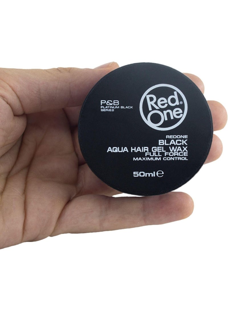 Redone Aqua Hair Gel Wax Black - Full Force - Maximum Control - Image 3