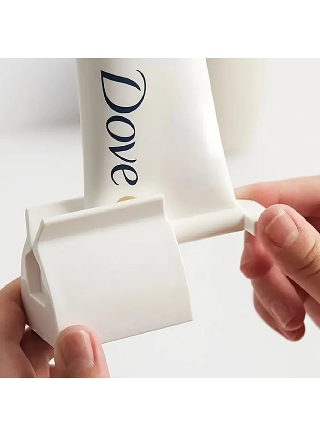 Red Toothpaste Squeezer Hygienic Rolling Toothpaste Dispenser - Image 4