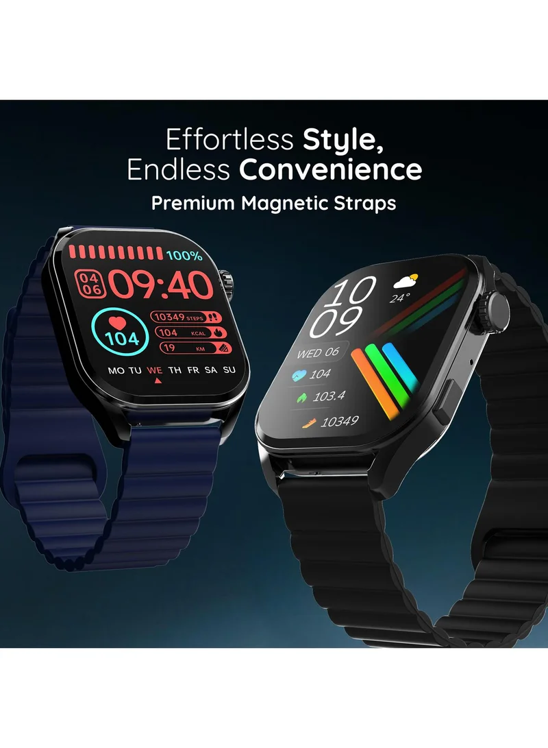 بيبل Cosmos Vogue 1.96" Smartwatch for Men and Women, AMOLED Display, Bluetooth Calling, Multi-Sports Modes, Heart Rate Monitor, AI Voice Assistance