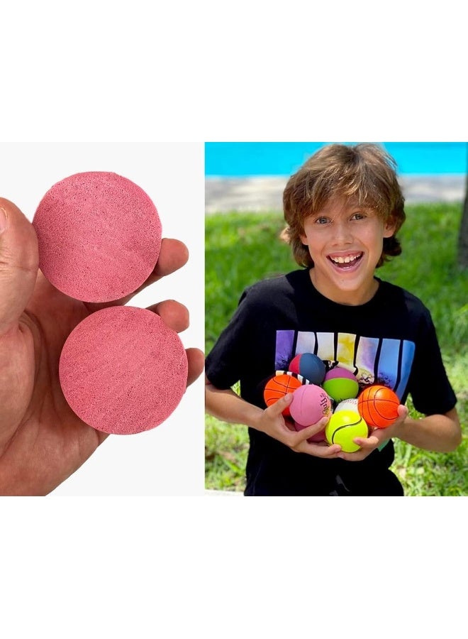 JA-RU High-Bounce Pinky Ball (4 Pack) Small Bouncy Rubber Balls for Kids. Stress Handball. Indoor & Outdoor Sport Games. Therapy Classroom Playground Toys. Throwing & Juggling. 976-4A - Image 2