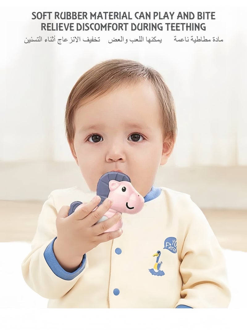Lee Yon 11-Piece Infant Teething Toys, Baby Rattle Toy, Grab and Spin Rattles Sensory Toy Set, Food Grade Silicone Material, Baby Toys Gift for Babies 0-12-24 Months Boys Girls, Early Educational Toy Set - Image 4