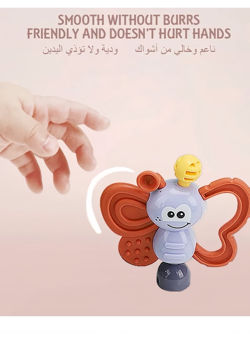 Lee Yon 11-Piece Infant Teething Toys, Baby Rattle Toy, Grab and Spin Rattles Sensory Toy Set, Food Grade Silicone Material, Baby Toys Gift for Babies 0-12-24 Months Boys Girls, Early Educational Toy Set - Image 5
