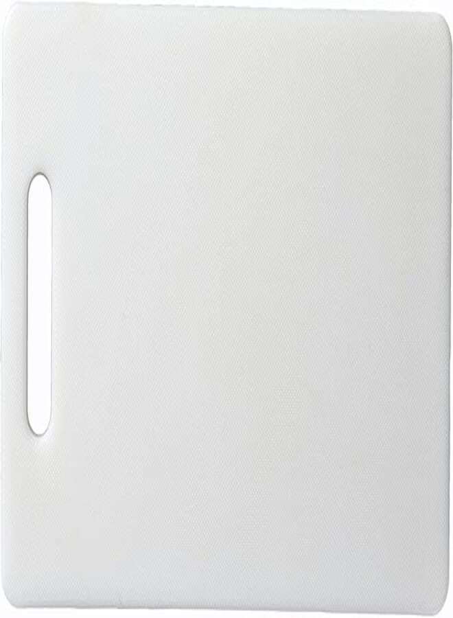 Rohi White Chopping Board - Plastic Cutting Baord with Hanging Hole Large (40cm x 25cm)