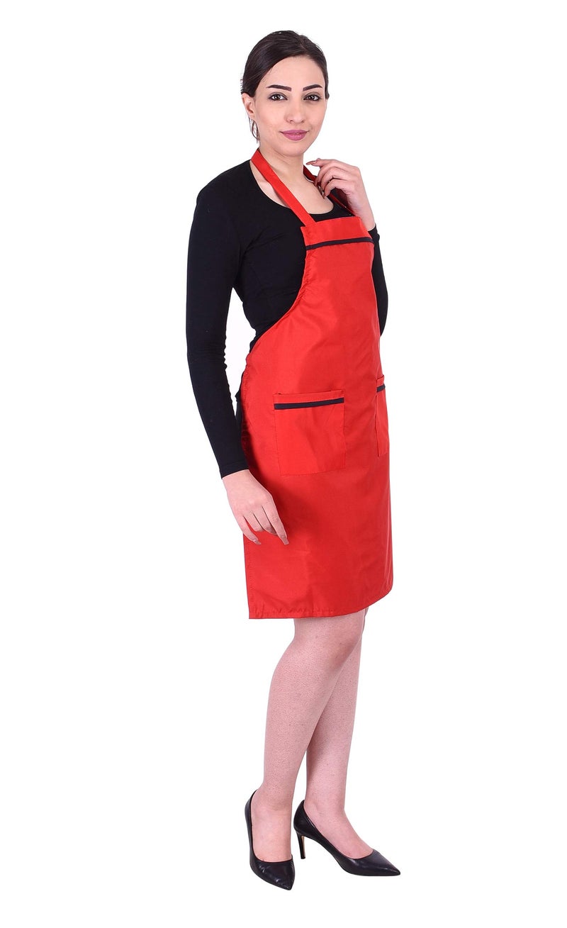 Switchon® Waterproof Polyester Apron with Pockets | Free Size Unisex Kitchen Cooking Chef for Home, Cafe, Hotel & Restaurant | Multi-Purpose for Gardening, Painting & Craft Work - Image 3