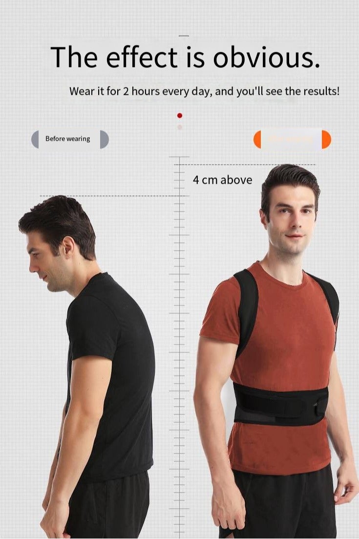 general Posture Corrector Waist Support Back Brace Adjustable Straps Shoulder Support Trainer for Poor Posture Correction Men Women - Image 3