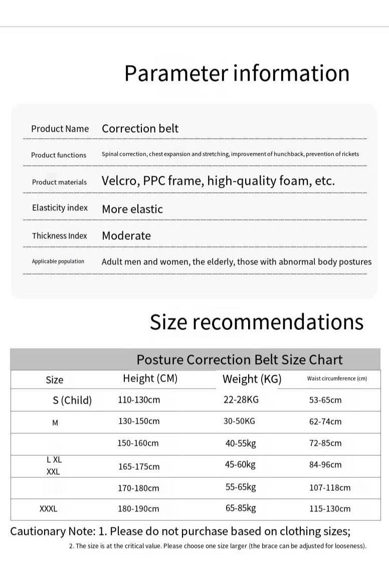 general Posture Corrector Waist Support Back Brace Adjustable Straps Shoulder Support Trainer for Poor Posture Correction Men Women - Image 4