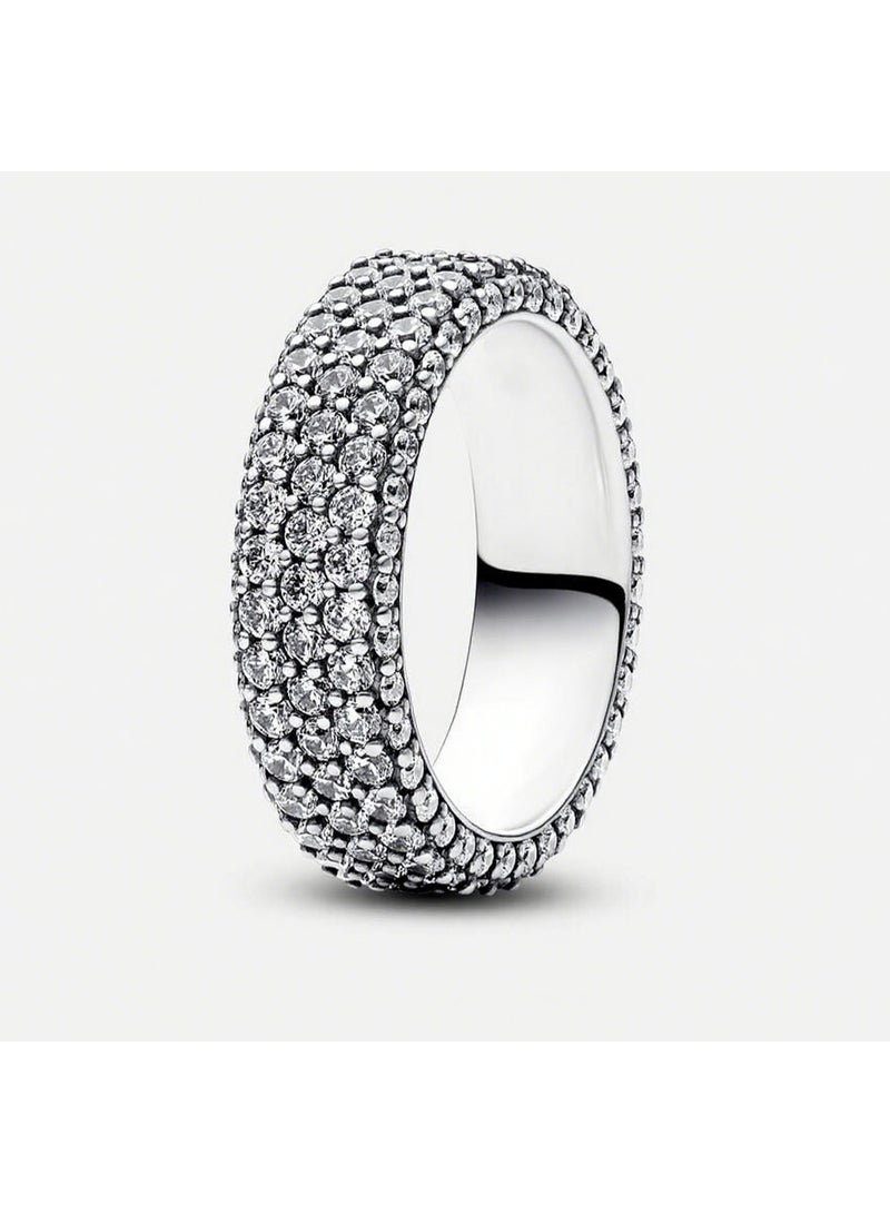 DORA Timeless Pavé Triple Brilliance Ring - Image 1