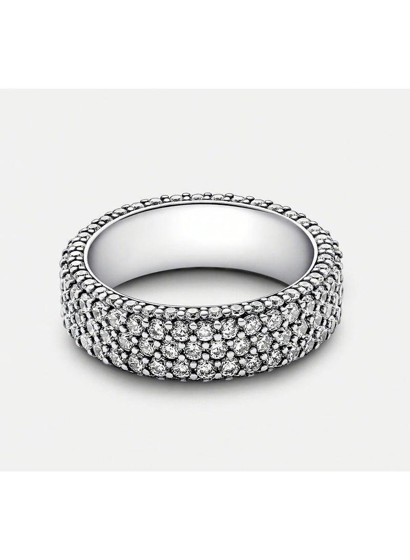 DORA Timeless Pavé Triple Brilliance Ring - Image 2
