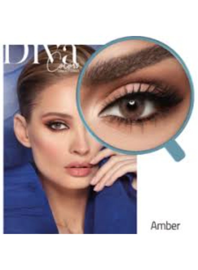 diva deva Colored contact lenses from the brand "Diva" in the color "Amber". - Image 2
