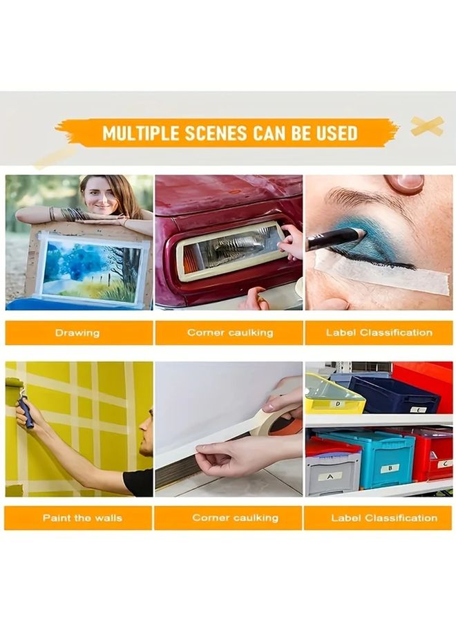 10 لفات شريط لاصق من PVC للطلاء والتعبئة والتغليف والحرف اليدوية - Image 5