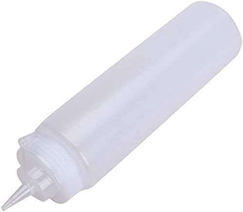 Olrada Squeeze Bottles with Caps, Squirt Bottles with Cap for Sauce/Condiment Dispenser, Mustard, Mayo, Dressings, Olive Oil, BBQ Sauce- BPA Free,White 400ml Set of 2pcs - Image 4