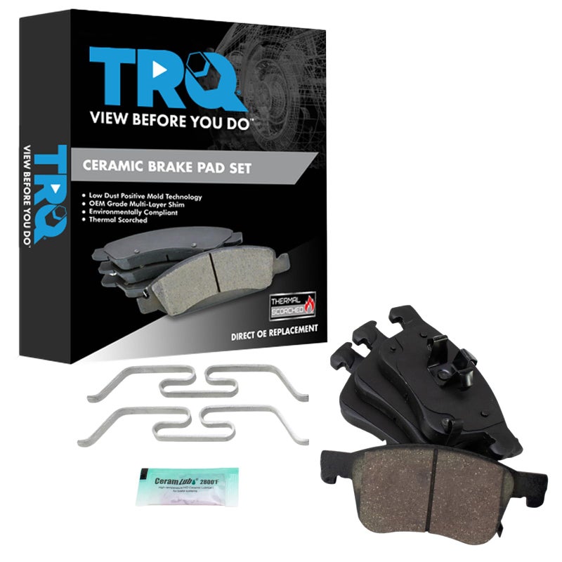 TRQ Front Brake Pads Ceramic Compatible with 20182022 Honda Accord