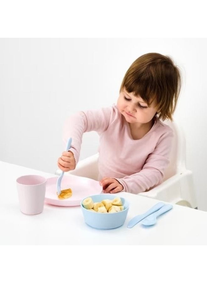 Kalas 36-Piece Kids' Dinner Set Made Of BPA-Free Polypropylene Plastic Includes Cutlery, Plates, Bowls, And Cups Microwave And Dishwasher Safe Perfect For Everyday Meals And Parties. - Image 5
