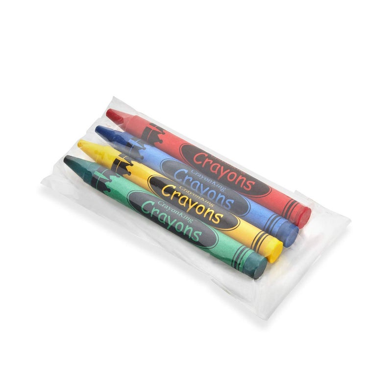 CrayonKing 75 Sets of 4Packs 300 Bulk Crayons NonToxic Individually Wrapped Perfect for Parties Restaurants Classrooms More